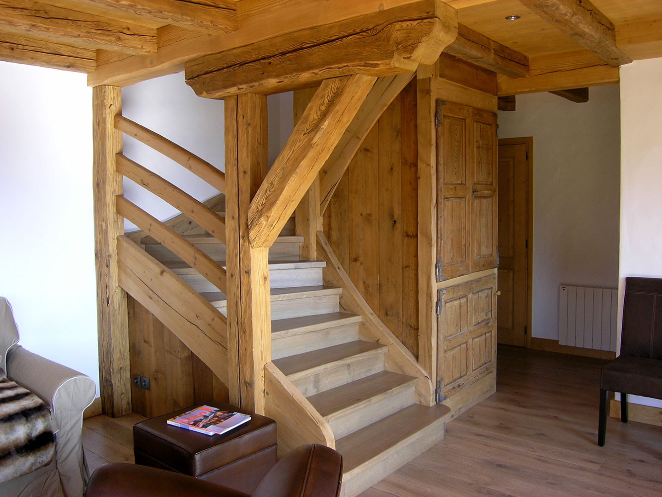 Escalier Chêne / Vieux bois.
